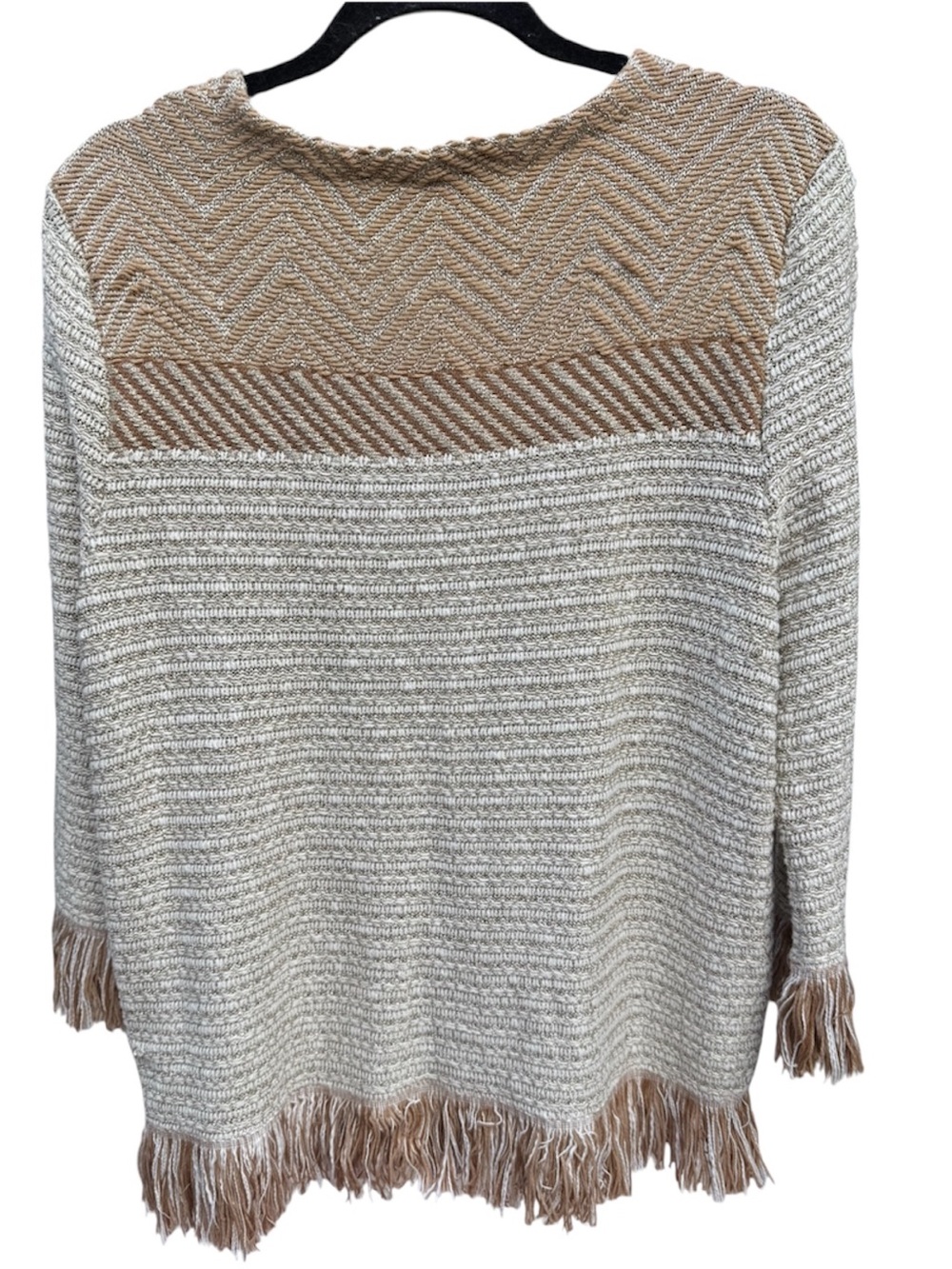 Chico’s Zenergy by Chico’s Vest & Chico’s fringe poppy cardigan bundle sz 2 - Picture 3 of 8